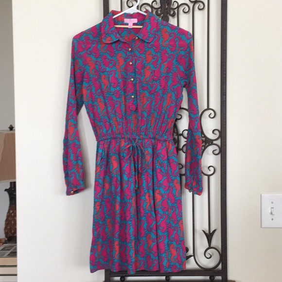 Lilly Pulitzer Dresses & Skirts - Lily Pulitzer Doreen Seahorse Dress size XS